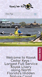 Mobile Screenshot of kayakcedarkeys.com